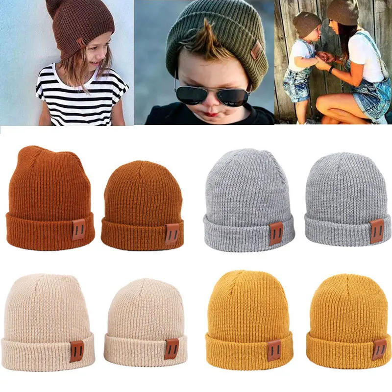 8 colors Knit Baby Hat Winter Spring Kids Beanie Cap for Girls Boys Infant Accessories Children Hats Elastic 1-4Y