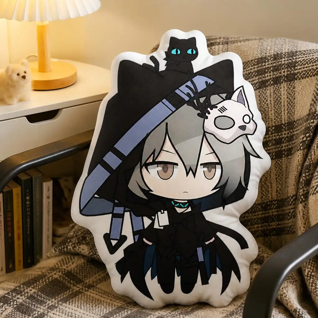 Phantom Arknights Plush Pillow Cushion Irregular Stuffed Throw Pillow Home Decor Gift Sofa Bed Couch
