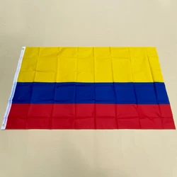 EOODLOVE Colombian Flag 90x150cm Colombian Flag Polyester Material Indoor and Outdoor Event Celebration Decoration Banner Flag