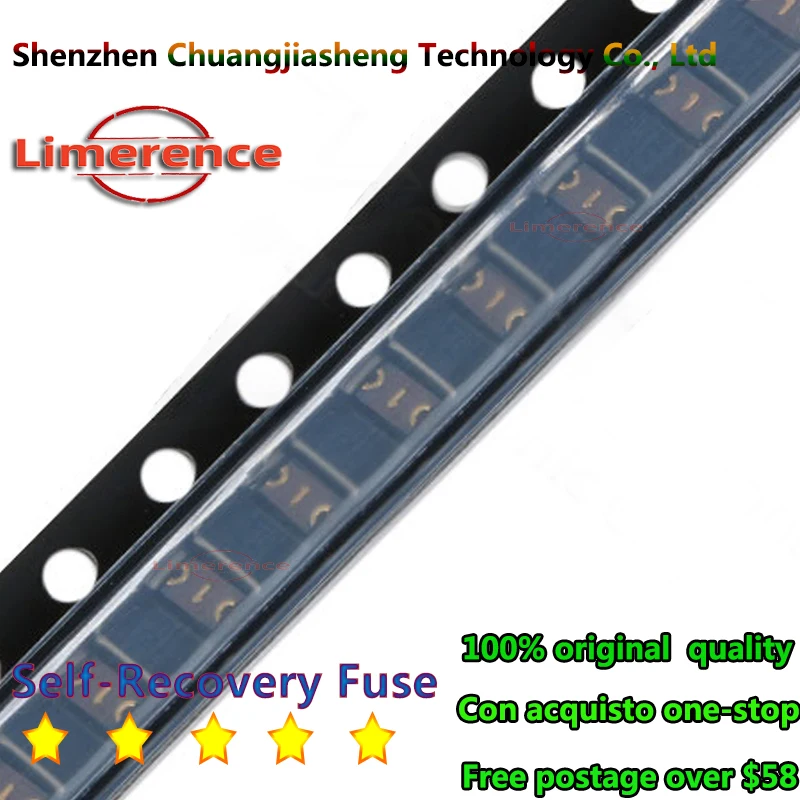 Image of 50-teilige Selbst wiederherstellung sicherung 0,05 0,1 a 0,2 a 0,3 a 0,5 a 0,75 a a 1a 1a 2a rücksetzbare Sicherung pptc Polyswitch-Schalter smd0805 MF-PSMF100