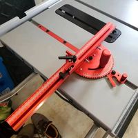 Aluminium Profile Miter Gauge Push Handle Woodworking Tools 400MM Fence DIY Assembly Track Stop Sawing Assembly Circular Saw