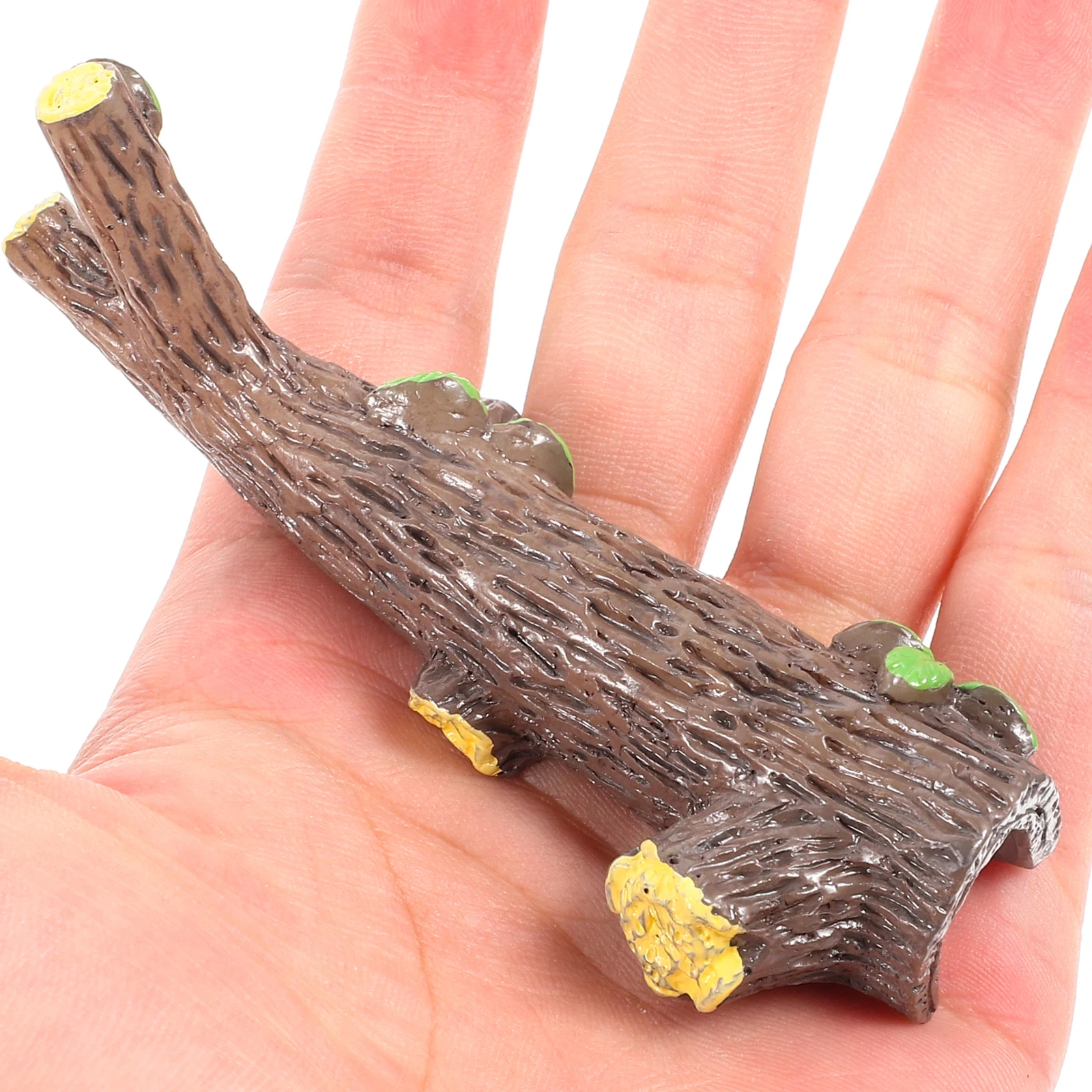 

2pcs Green Leaves Big Tree Branch Aquarium Decorations Fish Natural Wood Landscape Synthetic Resin for Miniature Reptile