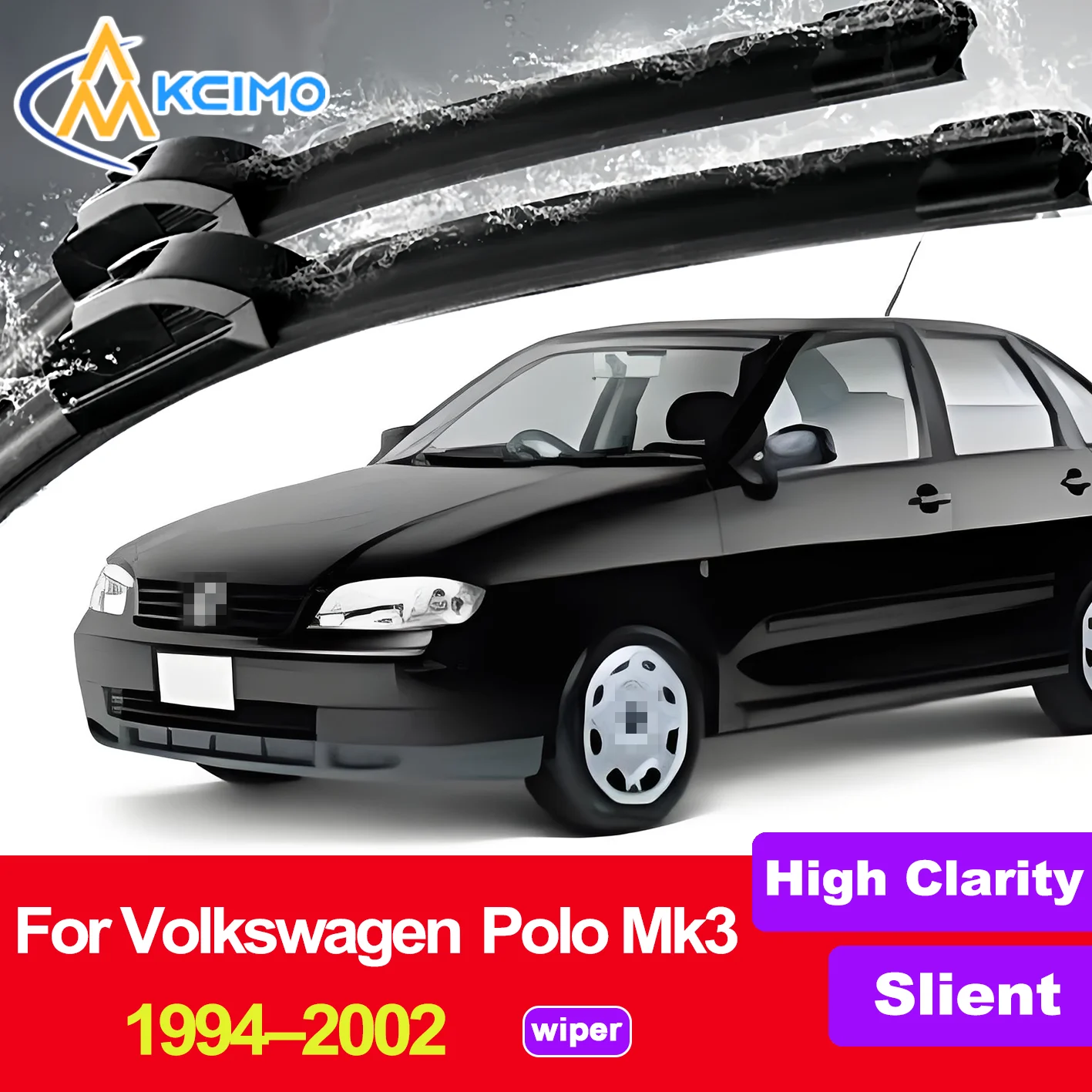 

2PCS HD Wiper Blades for Volkswagen Polo Mk3 6N/6KV 1994-2002 Volkswagen Derby Front Windshield Auto Wipers Blade Accessories