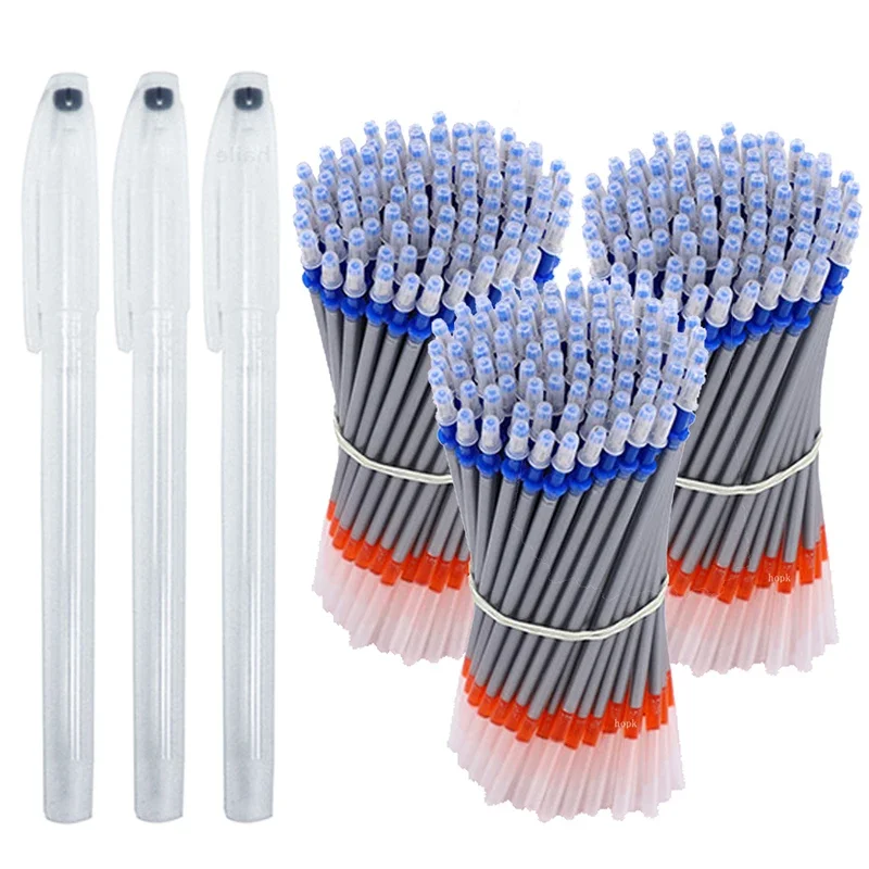 300 PCS/set Silver Refill Fabric Markers for Pencil Fabric Pens Sewing Textile Ink Refills for Sewing Cotton Silk Jeans Leather