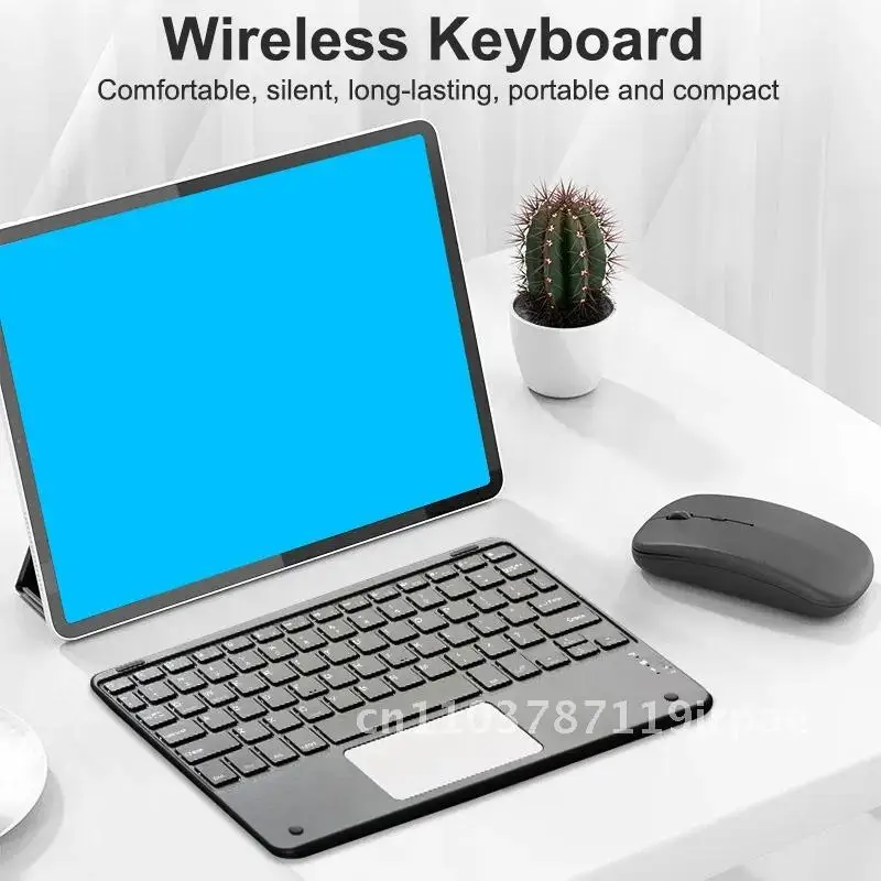 

Touch Bluetooth Keyboard with Magnetic Suction Wireless Mouse Combo for iPad Huawei Tablet - Mute Control Mobile Accessory