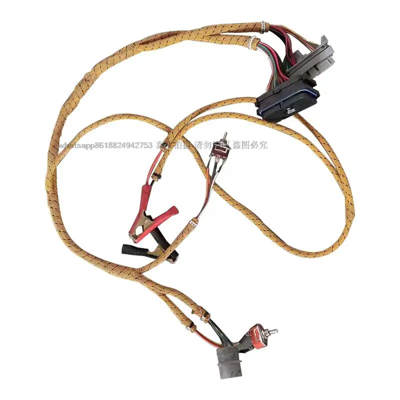 Excavator Diagnostic Cable Engine Test Wire Harness For Caterpillar Engine Inspection Connection Wiring Harness