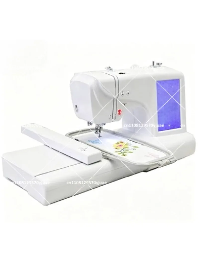Household Commercial Embroidery Automatic Computerized Logo Letters Electric Sewing Machine with Pedal Foot