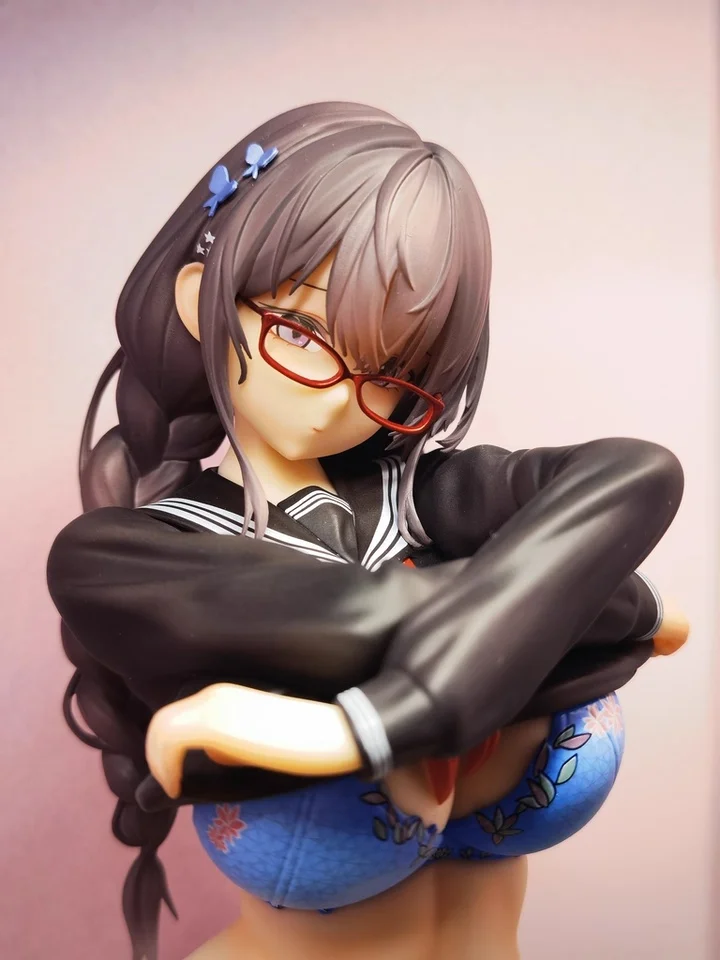 

New Genuine Uya 1/6 Scale Anime Figure Authentic Original Fujiko Artwork Contrast Glasses Girl Brand New Collectible In Stock