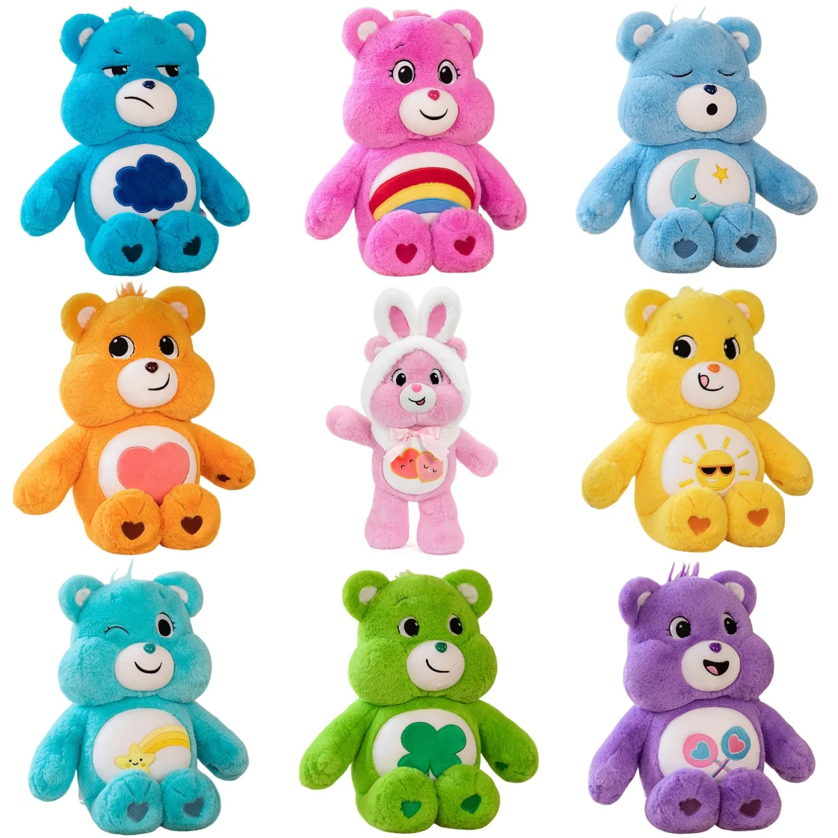 Große Größe Regenbogen Bär Plüsch niedlichen Anime Teddybär Spielzeug ausgestopfte Puppe Sofa Kissen Kissen Kawaii Raum dekor Weihnachts geschenke