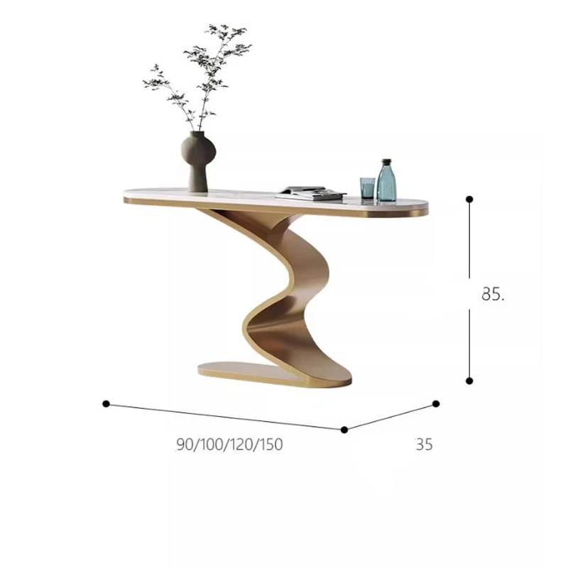 Stylish Modern Console Table Simple Elegant Luxury Chic Nordic Entry Hall Salon Tafel Woonkamer Living Room Furniture