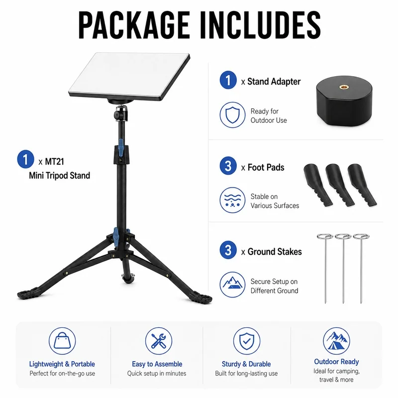 Mini Tripod Portable Tabletop Stand Compact Lightweight Desktop Tripod for Photography Vlog Travel