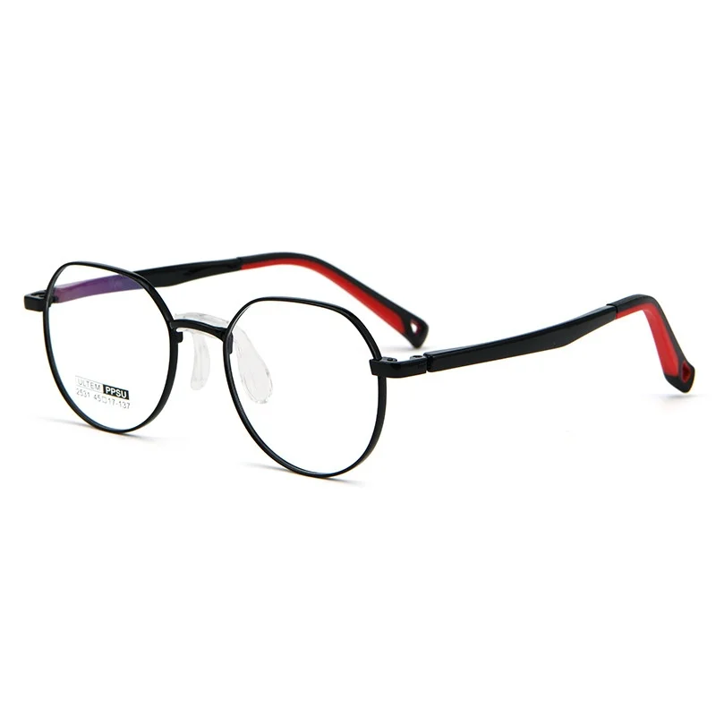 Kids' Myopia Frames Boys and Girls Metal Ultra-light Small Face Blue Light Glasses Child Optical Prescription Progressive