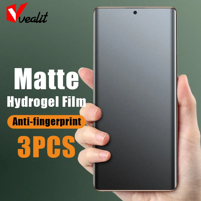 3Pcs Matte Frosted Hydrogel Film For Vivo X80 X70 X60 X50 Pro Plus V21 V21e V23 Screen Protector iQOO Neo 3 7 8 9 Pro Not Glass