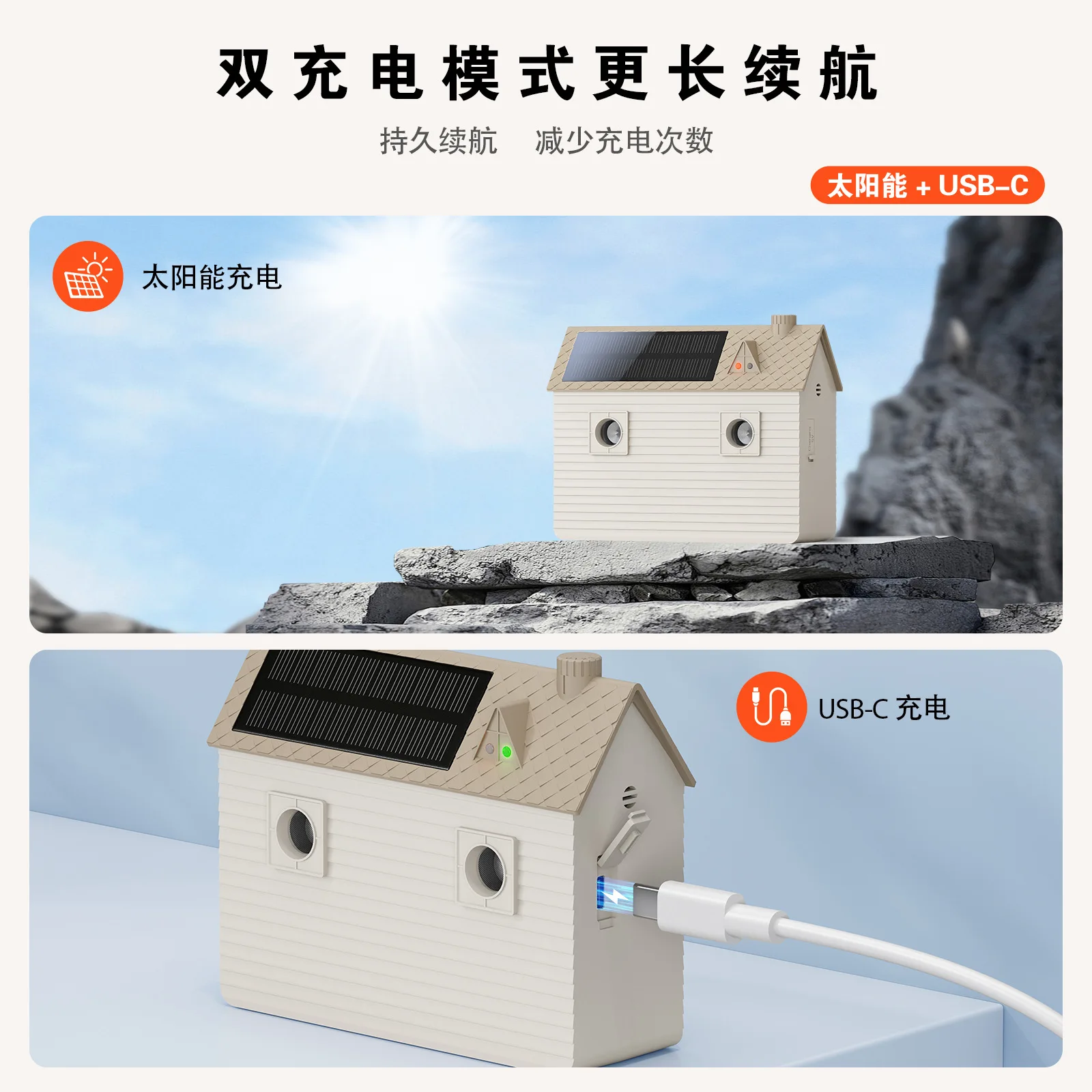 Ultrasonic Bark Stopper Dog Repellent Solar Charging Can Be Used Outdoor Waterproof Remote Control