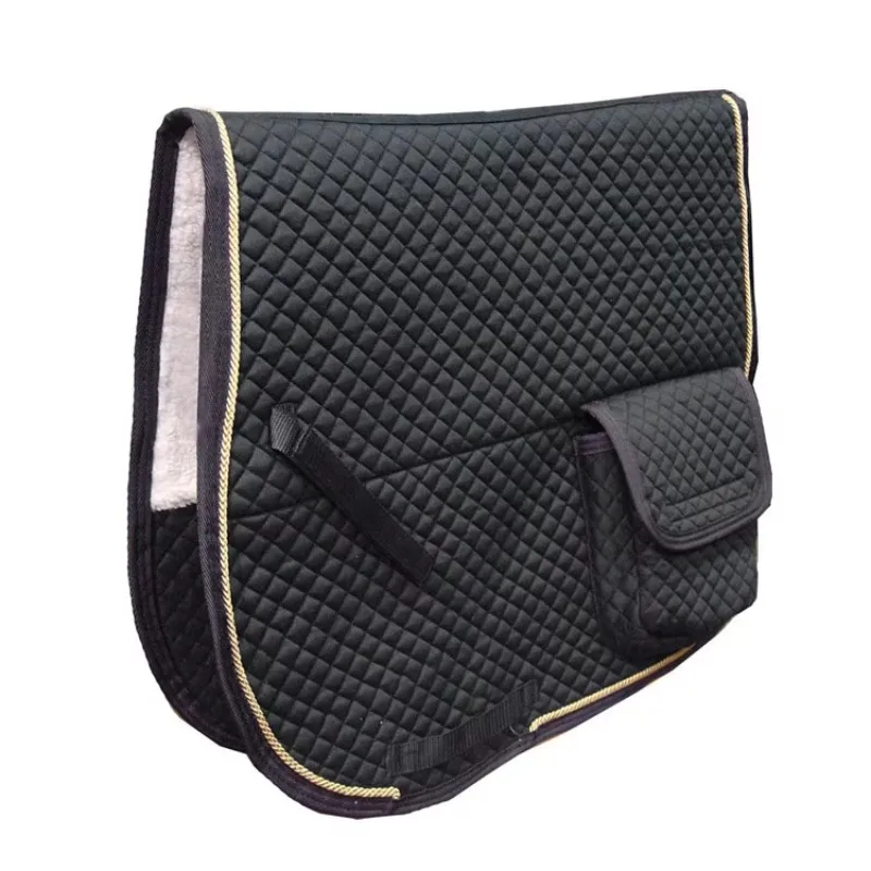 

Comfortable Sheepskin Horse Saddle Pads Equipments Horse Endurance Set Fabric Horse Matching Saddle Pad Set