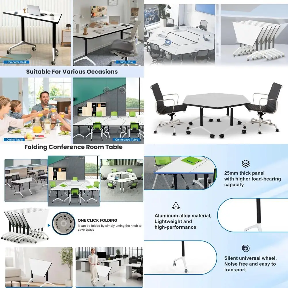 

Регулируемые передвижные конференц-столы для совещаний и тренингов