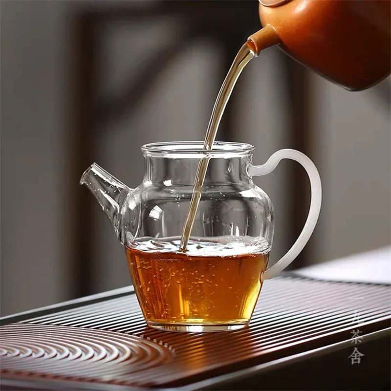 280ml High Borosilicate Glass Tea Pot Heat Resistance Brewing  Puer Herb Flower Tea Pitcher Kung Fu Tea Set