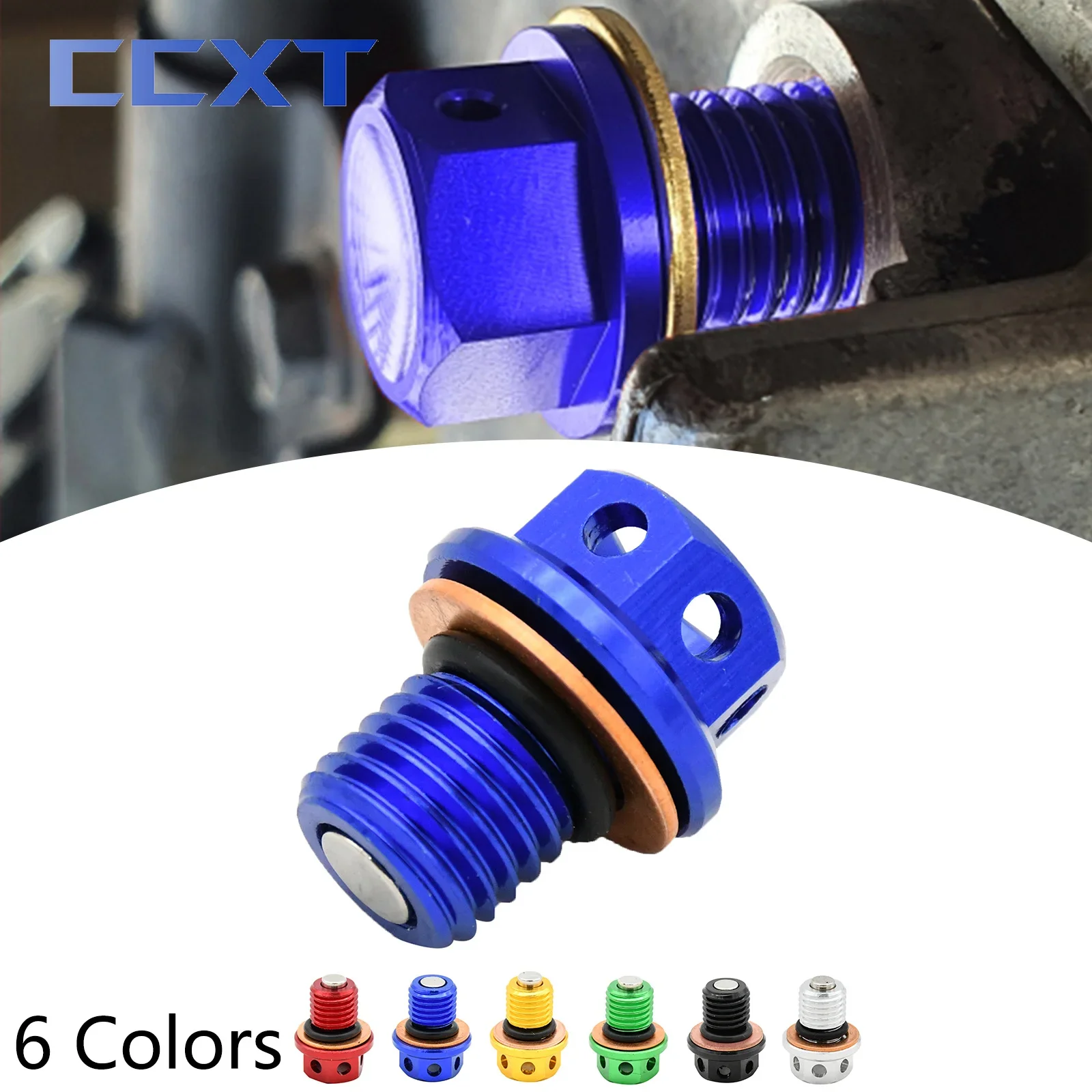 M12*1.5 CNC Engine Crankcase Magnetic Oil Drain Plug Bolt Screw Replaces For Honda VF750 CB750 CB650 CB550F CB400F CB350F CB250