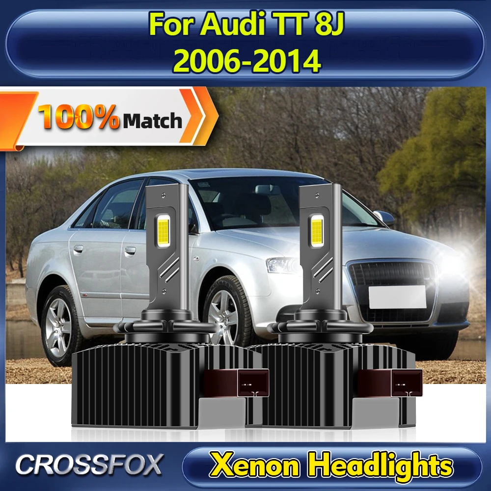 

D1S LED Car Headlight Bulbs 30000LM HID Xenon Lamps 12V Plug and Play For Audi TT 8J 2006-2008 2009 2010 2011 2012 2013 2014