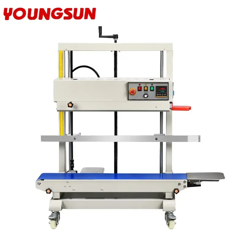 Brand For YOUNGSUN FR-1100V 8-63CM Height Adjustable Large Bag Sealing Machine Vertical Continuous Heat Plastic Bag Band