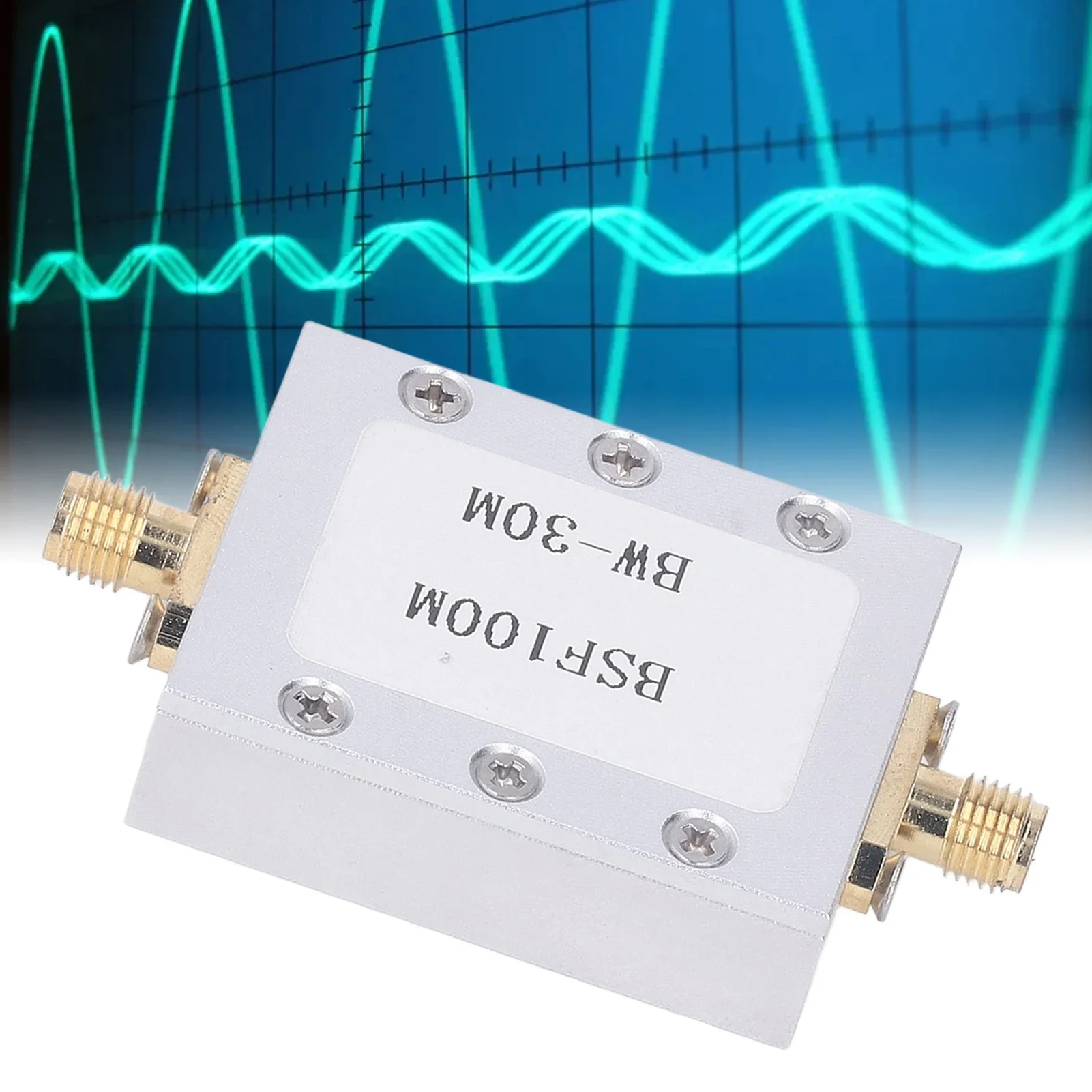 Broadcast FM Block Filter Band Stop Filter 88‑108M Anti FM Interference CNC Aluminum Alloy Shell Passive Notch Filter