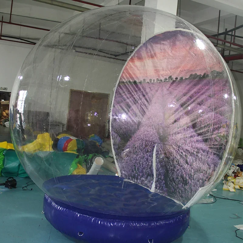 Transparent Rental Human Size Inflatable Snow Globe