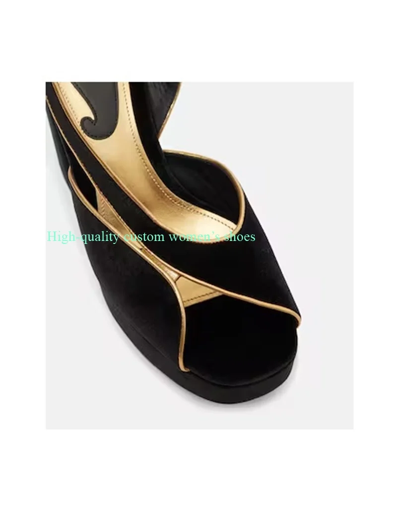 

Claret Velvet Fabric Extremely High Platform Sole Sandals Round toe Webbed Toes Chunky Heels Ankle Buckle Banquet Luxury Sandals