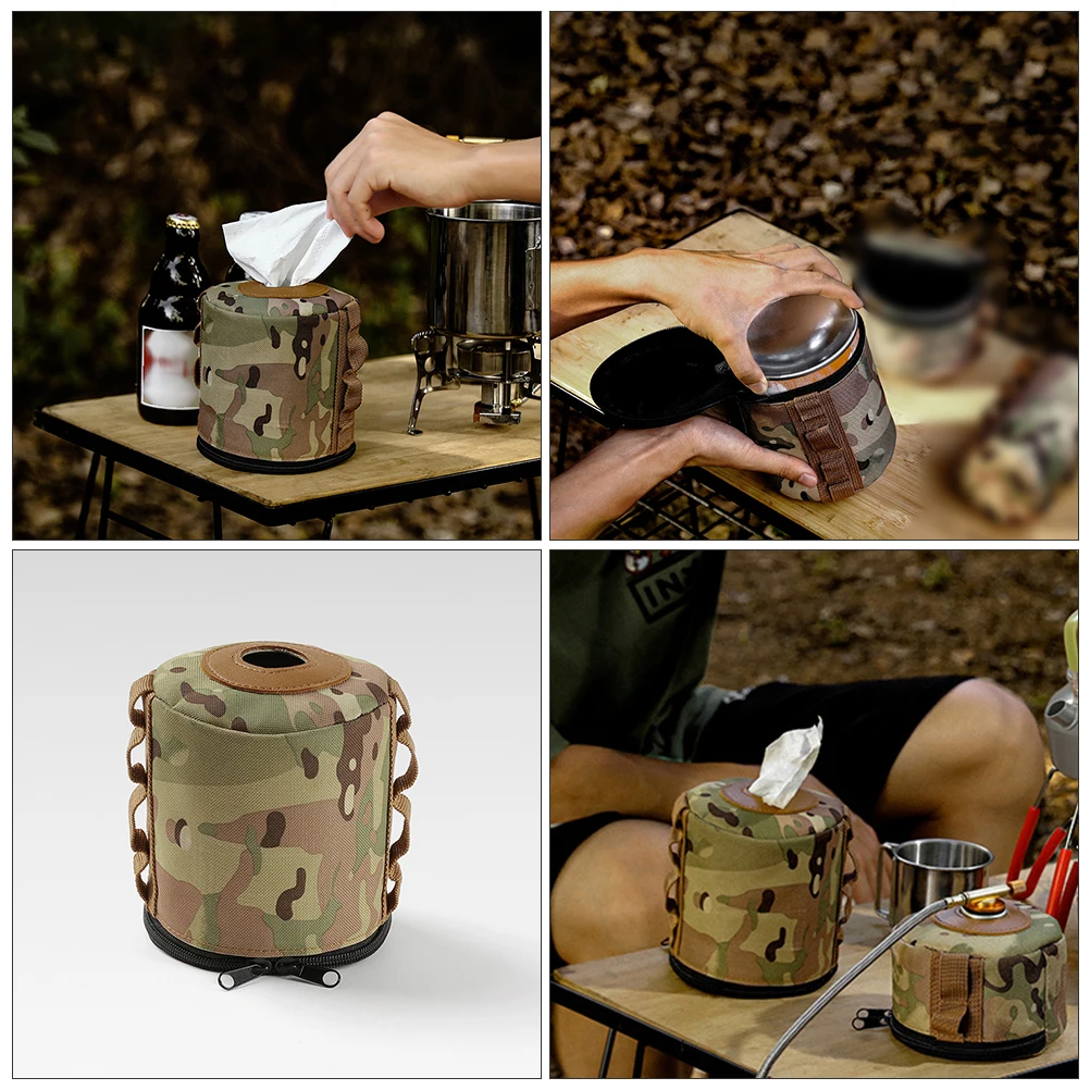 

Gas Tank Protector Camping Storage Bag Oxford Cloth Cylinder Canister Portable Outdoor Stove Accessories Durable Foldable Easy