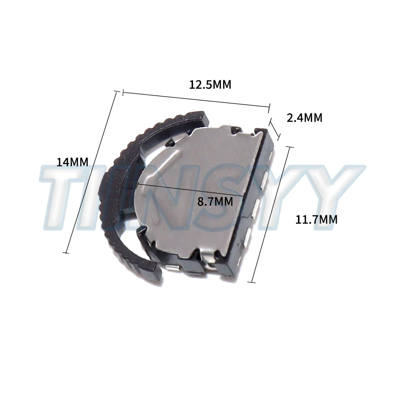10PCS Big Head SMD 3-Pin Tripod Thumbwheel Toggle Switch for MP3 MP4 Phone