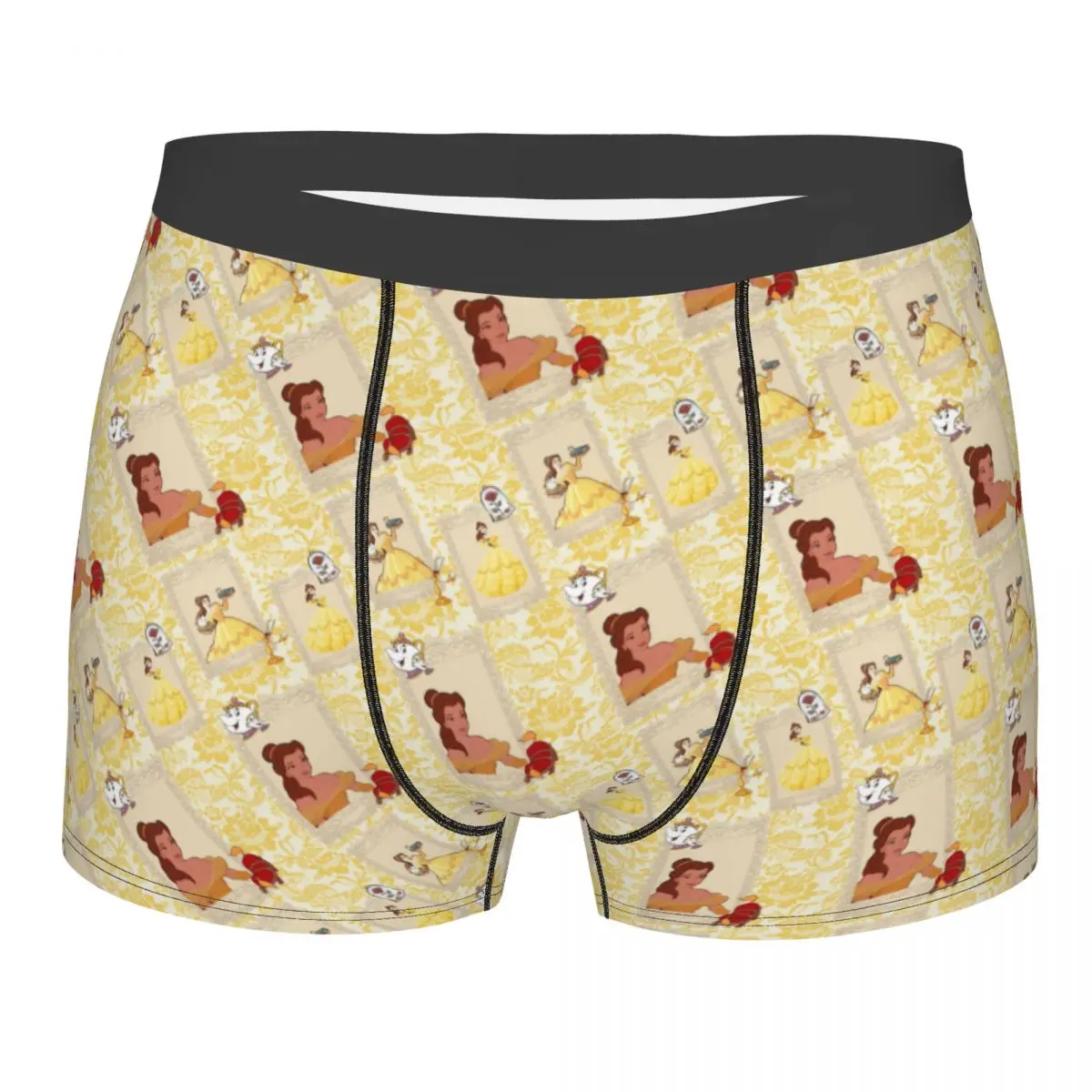 

Мужское модное нижнее белье «Красавица и чудовище», трусы-боксеры, дышащие шорты, трусы, трусы
