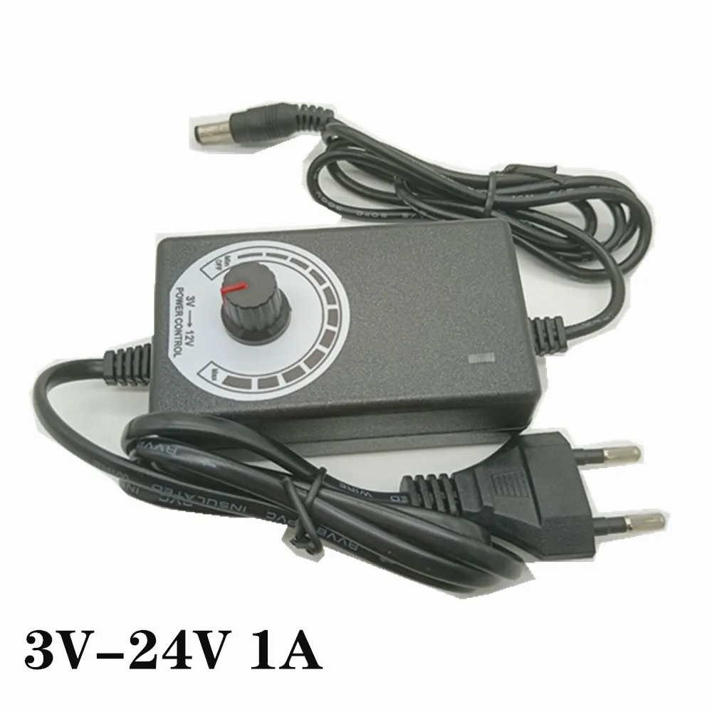 Universal power adapter Adjustable AC to DC 3V-12V 3V-24V 9V-24V display screen voltage Regulated supply adatpor 3 12 24 v