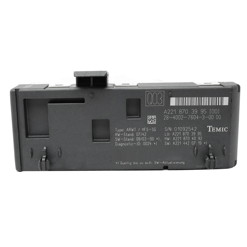 New Trunk Electric Lifting Control Module Remote Open Close Module A2218703995 For Mercedes Benz W221 S-Class 07-14