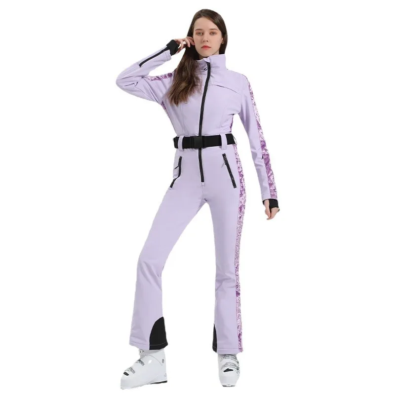 

Snowboard Jumpsuits Women Windproof Waterproof 2025 Winter One-Piece Ski Suit Warm Fitting Outdoor Skiing Warm Ski Set Overalls