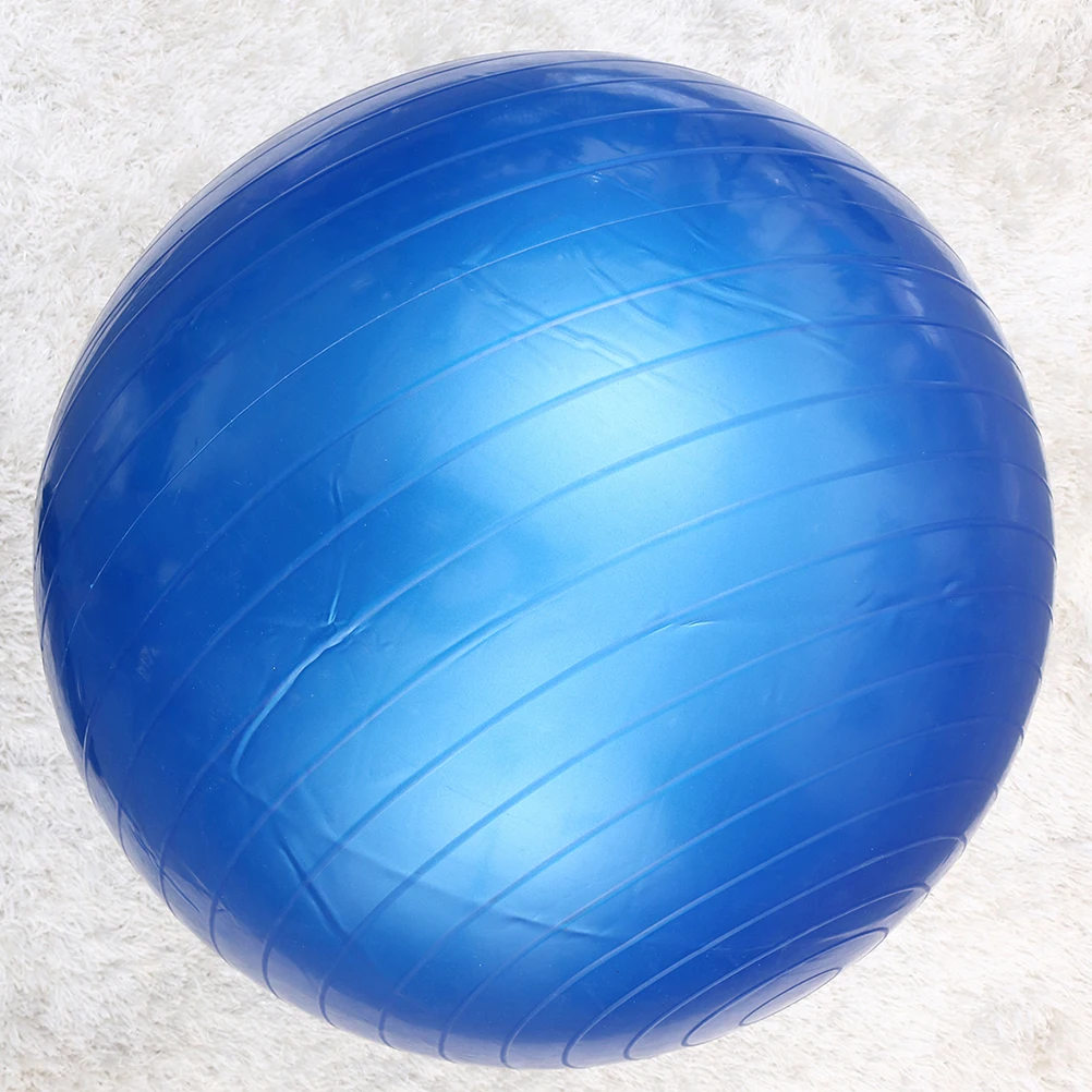 

Anti Burst Yoga Ball Thickened Stability Trainer Pilates Balancing Exercise Device Home Gym Fitness 85Cm 1000G Blue Pump Stopper