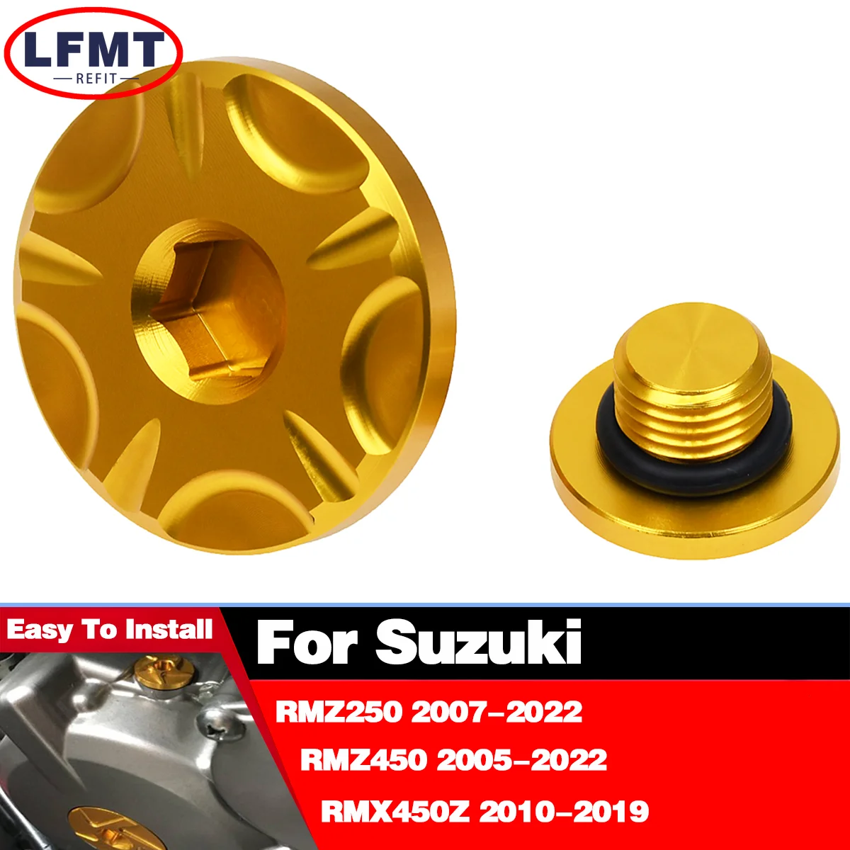 

Motorcycle CNC Engine Timing Cover Timing Plug For Suzuki RMZ250 RMZ450 RMX450Z RMZ 250 450 2005-2022 Motocross Dirt Bike parts