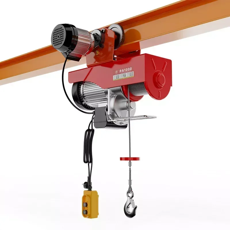 China Remote Control Mini Electric Trolley Overhead Cranes Wire Rope Electric Hoist 1.5 Ton