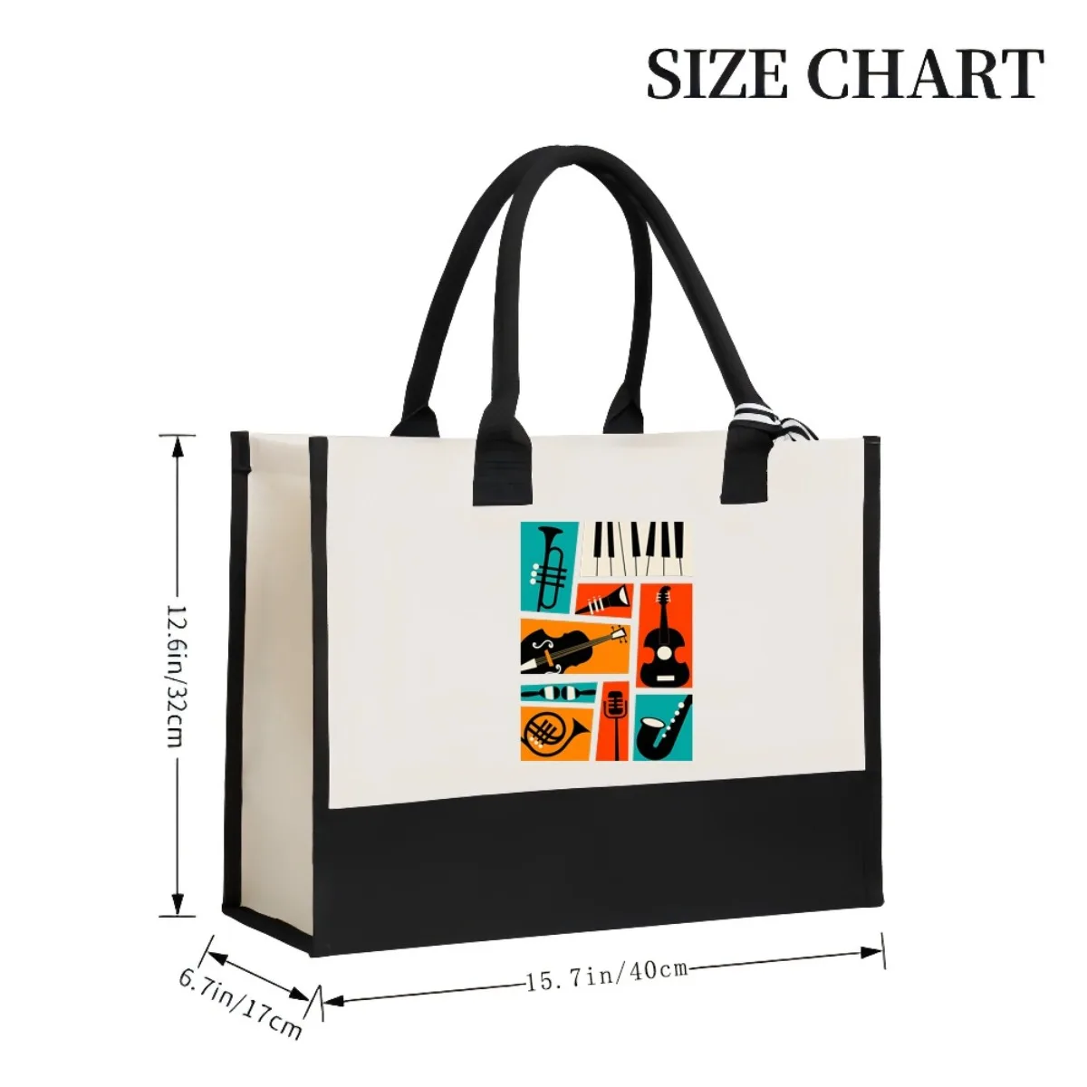 تينكلر 2026 وصول جديد موضة عملية واسعة حقيبة حمل قابلة لإعادة الاستخدام نمط طباعة 2 لهجة الثقيلة حقيبة كتف كبيرة ل #3