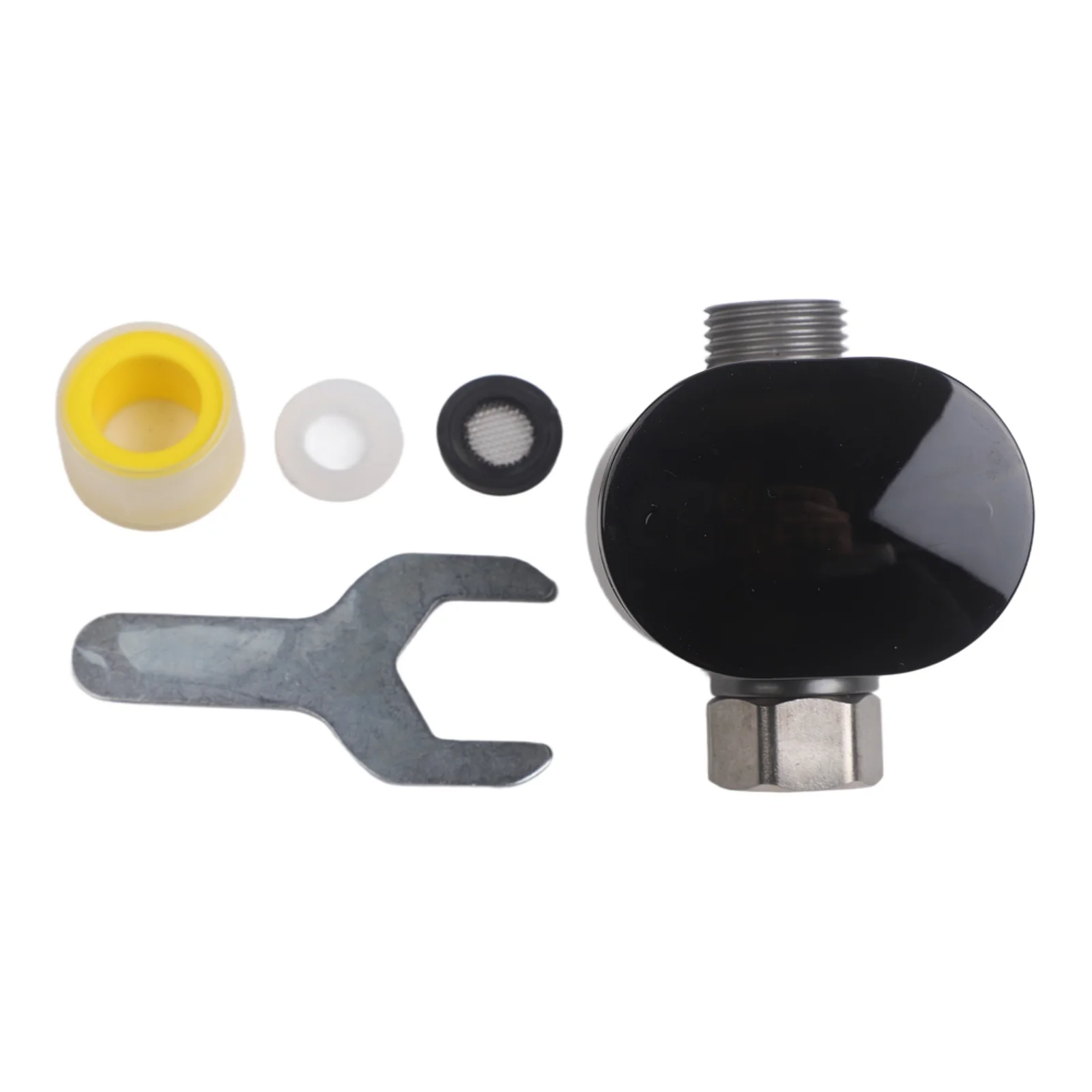 ABS, Stainless Steel LED Thermometer Real-time Temperature Display Water Flow Power Generation Color Changing Indicator