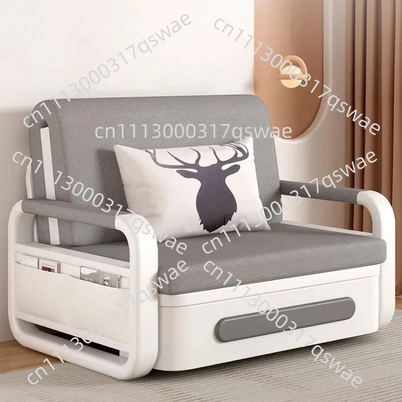 Multi-Functional Retractable Sofa Bed Modern Simple Single Bed for Home Small Space