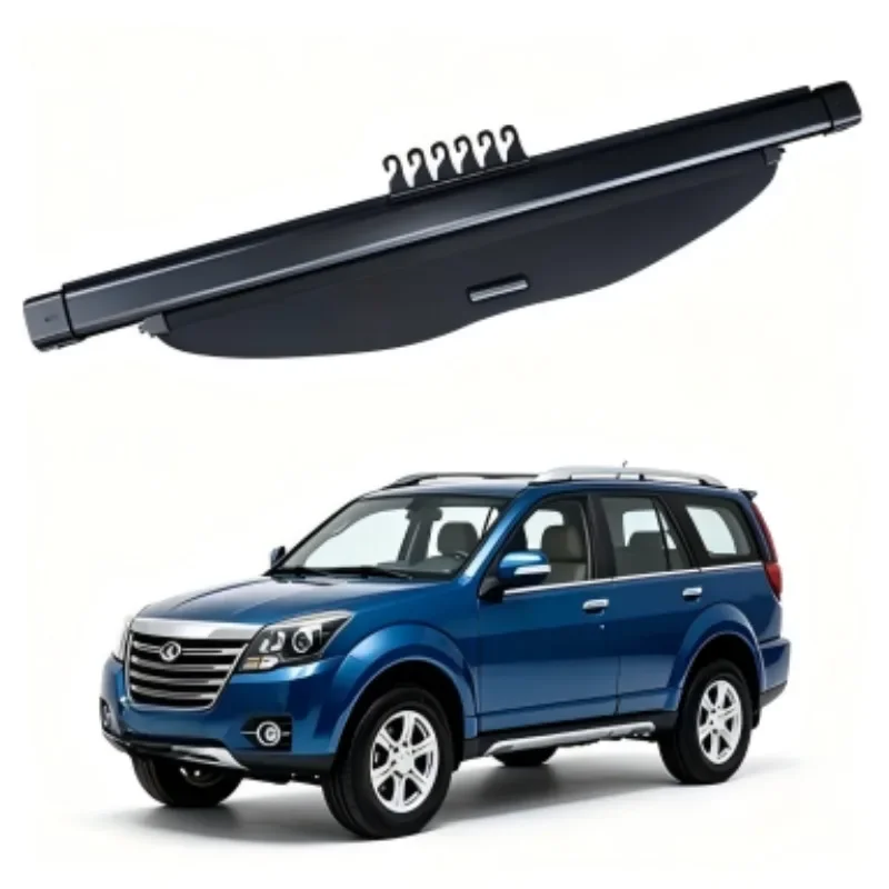 Car Trunk Cargo Cover, Rear Parcel Shelf Shade Shield, Luggage Privacy Blind for Haval H5 2010-2017