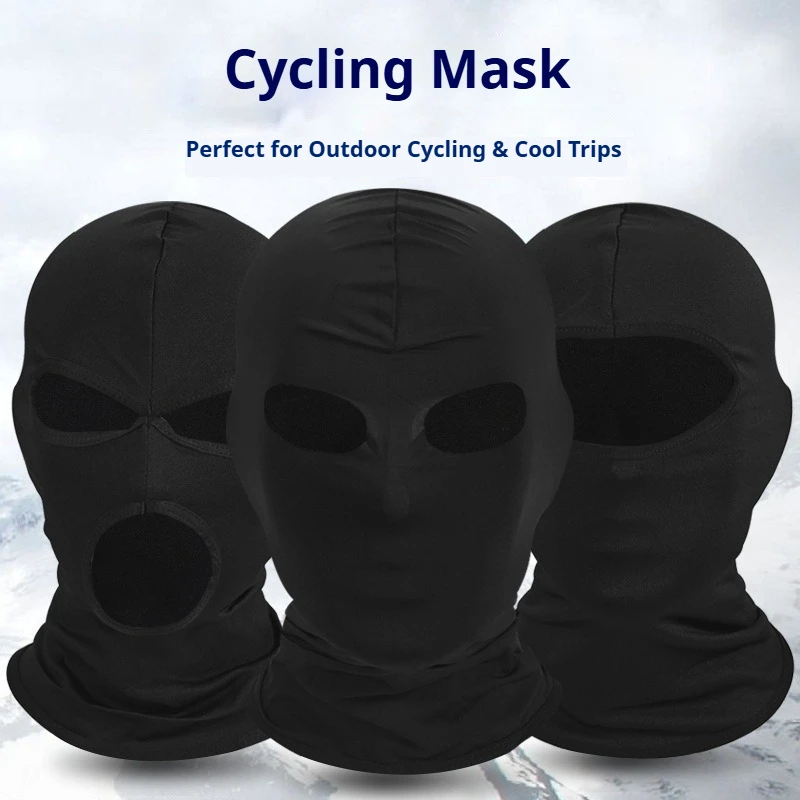Winter Riding Balaclava Face Mask Breathable Sun Protection Full Face Cover Cycling Helmet Liner Outdoor Sports Neck Gaiter