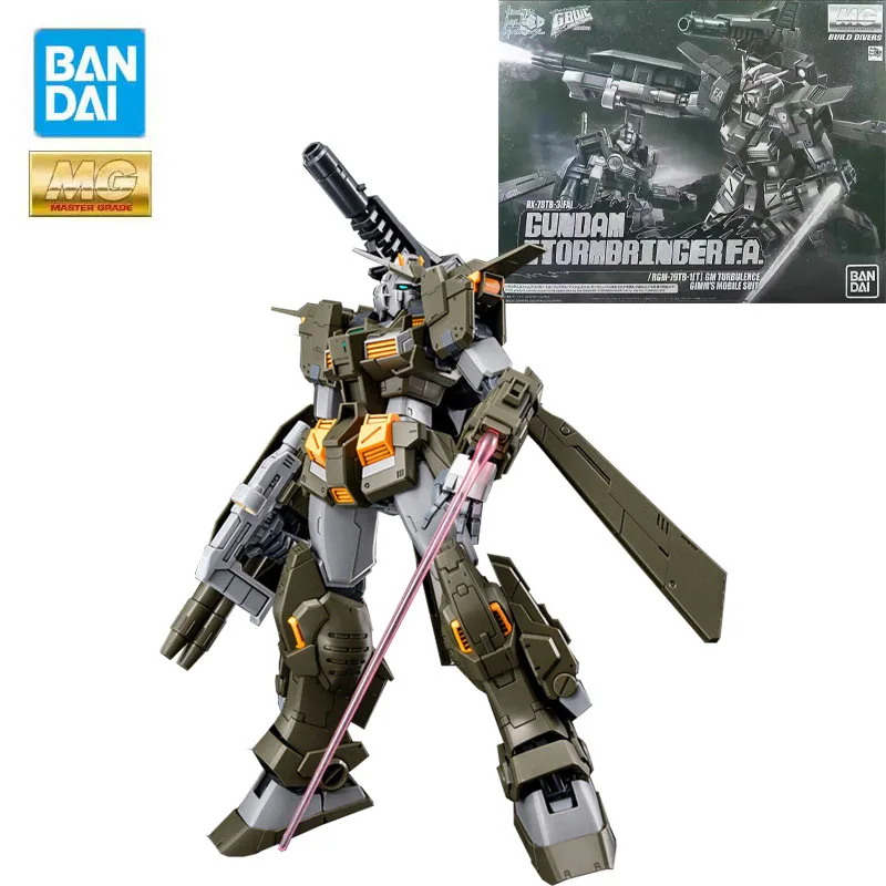 

Bandai Genuine Gundam PB Limit MG Series Model Garage Kit 1/100 Anime Figure RX-78TB-3[FA] Gundam Stormbringer F.A. Action Toy