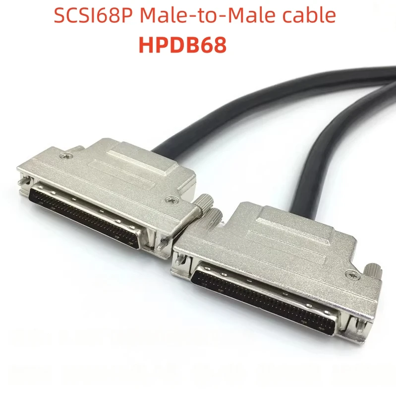 1pcs Hpdb68 For Pin Db68 Core Cable Data Cable Scsi68p Male To Male Cable