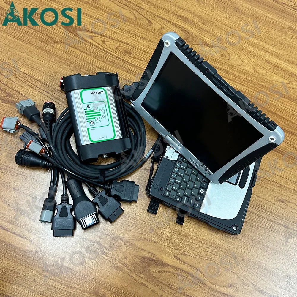 New Vodia Diagnostic Tool for Penta Marine Industrial Engie Diagnostic Scanner with Vocom 88890300 Vodia and CF19 laptop