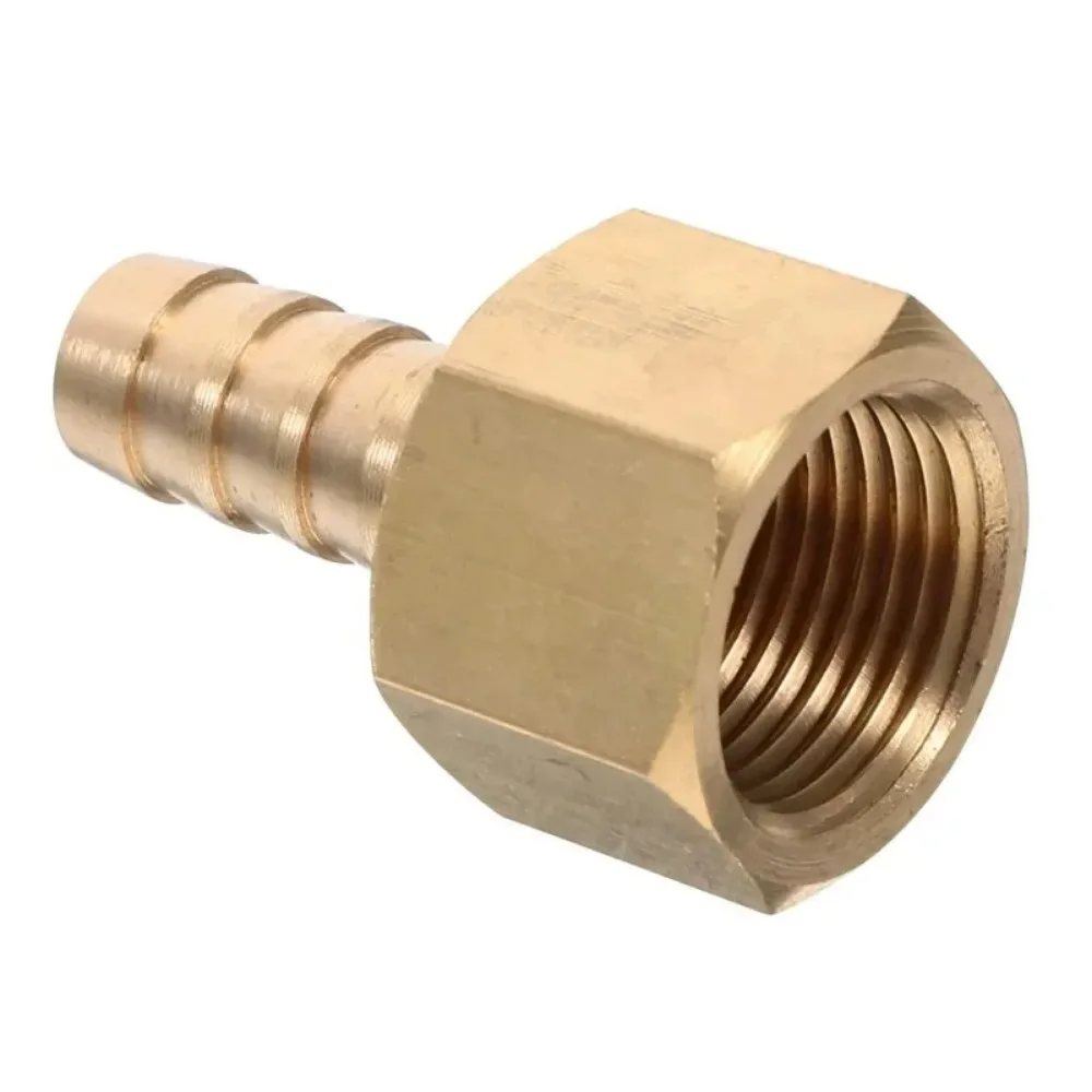 2pcs Full Copper Pagoda Connector, Gas Connector, Green Head, Water Pipe Hose Quick Plug, Male and Female Thread Nozzle