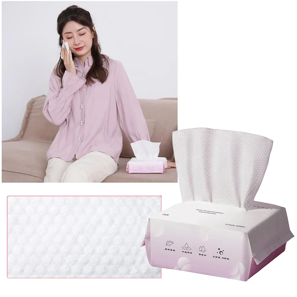 1 حزمة مناديل صحية جافة أو مبللة المتاح منشفة الوجه ضوء العناية الشخصية ماكياج إزالة الوسادة للحزب على الذهاب استخدام ماكياج