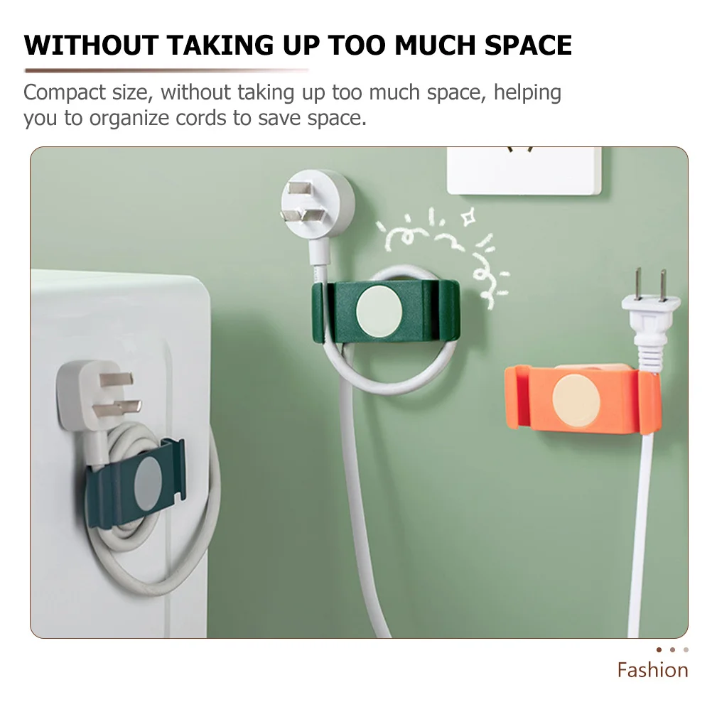 4pcs Rotatable Cable Organizer Compact Punch-Free Design For Kitchen Bedroom Bathroom Appliance Cord Management Household Cord