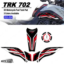3D Resin Fuel Tank Pad Sticker Motorcycle Tank Protection Decals Waterproof For Benelli TRK702 TRK 702 2023 2024