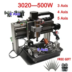 220V 110V LY 3020F CNC Engraving Machine 3/4/5 Axis Square Line Rail Wood Router PCB PVC Milling Engraver Lathe with Water Tank