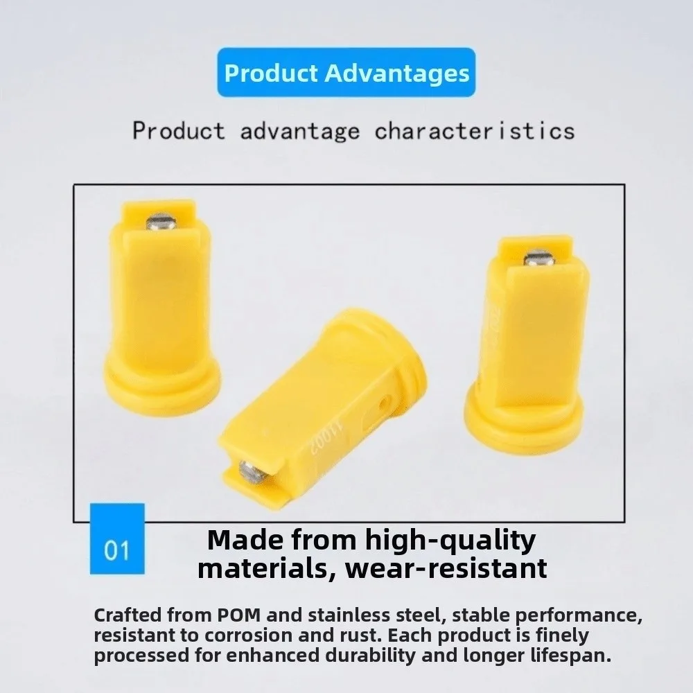 Stainless Steel Core Windproof Spray Nozzle Atomization Design Fan-Shaped High Pressure Sprinkler High Pressure Anti-Drift